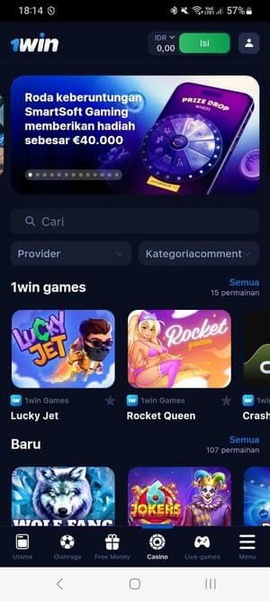 Chơi game Casino thông qua ứng dụng 1Win tại Việt Nam